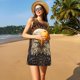thumbnail image 3 of Balery Vintage Pattern Bald Eagle Vestidos de verano para mujer con estampado: vestido holgado sin mangas, vestido playero informal y cómodo para días calurosos., 3 of 7
