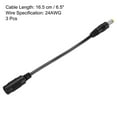 thumbnail image 2 of Uxcell DC 5.5x2.1mm Female to 4.8x1.7mm Male Extension Cable Adapter Cord Black 3 Pack, 2 of 4