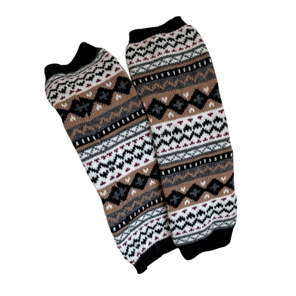 COOLHOOD Womens Ethnic Styles Knitted Long Socks Leg Warmers Subcultures Legwrmers Boot Socks Winter Warm Ankle Heap Sock