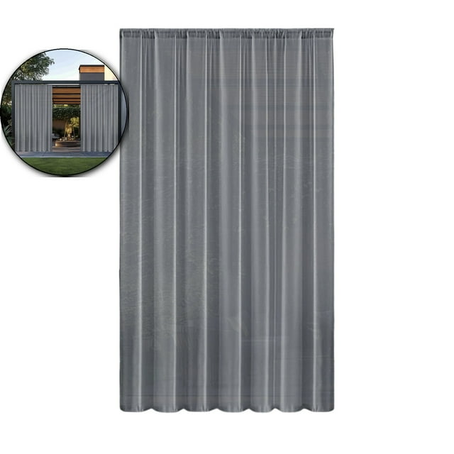 Dvruxg Sheer Curtains 84x52 Inches, Panel Polyester Voile Drapes for Soft Sunlight Diffusion & UV Protection, Modern Bathroom Bedroom Living Room Window Decor