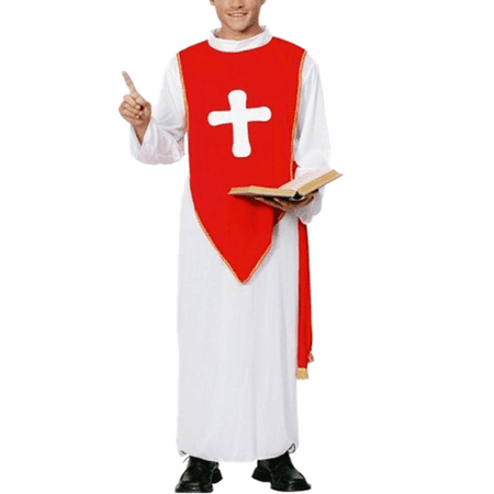 wuyemeili Halloween theme party adult male Red Cross priest stage props costumes