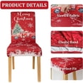 thumbnail image 2 of Christmas Chair Covers Set of 4, Christmas Decorations Stretch Removable Washable Dining Room Chair Protector Slipcovers for Xmas Decor Holiday Party Kitchen Home Decorations (Red Truck, 4 PCS), 2 of 6