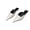 White, variant on Women's Slingback Kitten High Heels Pointed Toe Closed Slip-On Mules Backless Formal Slippers White 8.5