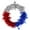 B, variant on Hotiary Patriotic 4th of July Tinsel Wreath, 19.7", Red, White, and Blue with Stars and Stripes
