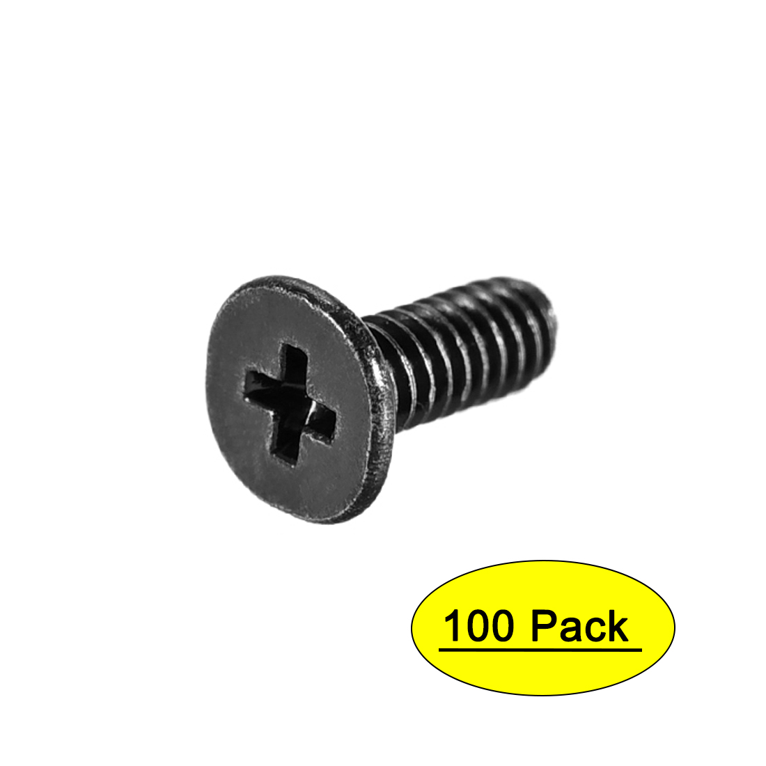 M2 x 6mm Laptop Notebook Computer Screws Phillips Head Screw Black for