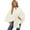Ivory White, variant on Women's Elegant Shawl Wraps Soft Open Front Poncho Sweater for Spring Fall Winter
