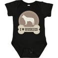 thumbnail image 3 of Inktastic Husky Dog I Love Huskies Boys or Girls Baby Bodysuit, 3 of 5