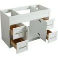 thumbnail image 2 of ARIEL Hamlet 48 in. W x 21.5 in. D x 33.5 in. H Bath Vanity Cabinet Only in White, 2 of 7