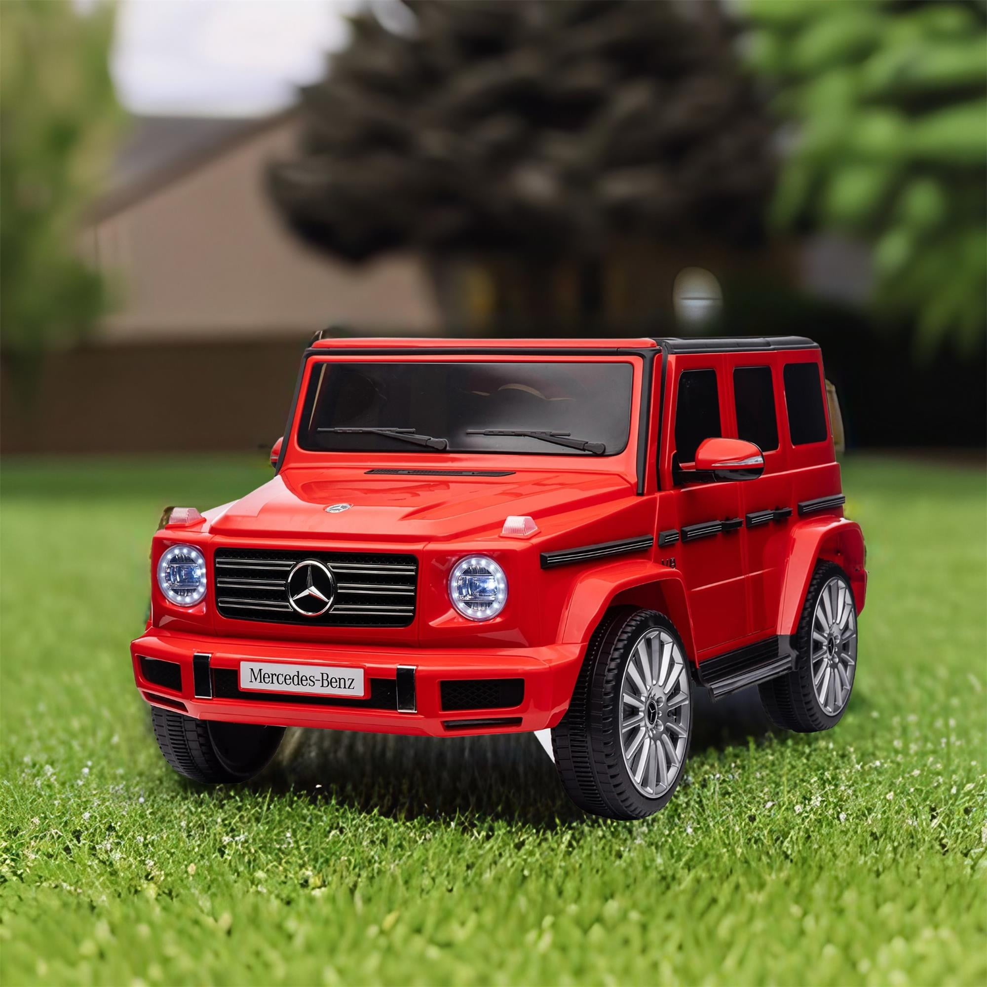 CIPACHO Kids Ride On Cars, Licensed Mercedes-Benz G500, 24V Battery Powered Toy Electric Car for Kids with 2.4GHz Remote Control, Red