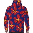 thumbnail image 7 of Fotbe Men's Hoodie with Red Floral Pattern - Kangaroo Pocket Pullover Hooded Sweatshirt, Perfect for Daily Wear, Travel, and Home-Medium, 7 of 7