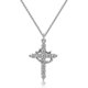 thumbnail image 1 of Diamond Cross Necklace for women-Dainty 14k Gold Cubic Zirconia Pendant Necklaces Simple Gold Cross Necklaces Cute Tiny Gold, 1 of 4
