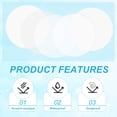 thumbnail image 3 of Uxcell 1.3in (34mm) Película para Insignias, 200 Pcs Película Protectora Plástica Circular Transparente para Suministros de Fabricación de Botones de Insignias DIY Artesanías, 3 of 6