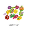 thumbnail image 2 of 1 Set of Fruits Blocks Threading Toy Lacing Beads Toy for Toddlers Funny Stringing Lacing Fruits Toy, 2 of 3