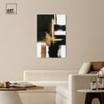 thumbnail image 3 of Golden Contrast I Canvas Gold Leaf Wall Art by Art Remedy, Gallery Wrapped, 30" x 45", 3 of 7