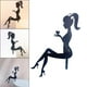 thumbnail image 1 of Adorno de torta Macarena Tacones altos Chica Dama Corazon negro, 1 of 7