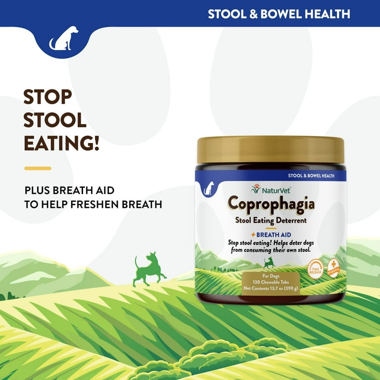 NaturVet Coprophagia Deterrent, Dog Breath Freshener, Stool Eating