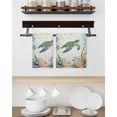 thumbnail image 3 of Sea Turtle Coastal Kitchen Dish Towels for Drying Dishes Set of 4, Summer Nautical Starfish Coral Beige Waffle Weave Microfiber Hand Tea Bathroom Towels Quick Dry & Absorbent Towel 15.7x23.6, 3 of 7