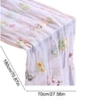 thumbnail image 2 of Fresh 3D Embroidery Floral Sheer Table Runner Polyester Lightweight Draping Table Flag Home Wedding Party Soft Furnishing, 2 of 6