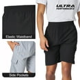 thumbnail image 2 of Ultra Performance Men's Nylon Cargo Short's- 2 Pack Mens Golf & Hiking Stretch Shorts with Pockets Quick Dry Hybrid Short for Men, 2 of 7