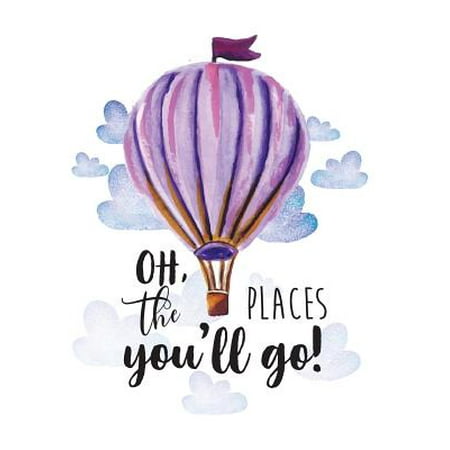 Dot Link - Oh the Places You Will Go: Kids Quote Journal, Mix 90p Lined Ruled 20p Dotted Grid,8.5x11 In,110 Undated Pages: Quote Journal to Write in Your Wisdom Thoughts, Plan, and Ideas for Life/ Business /Offi