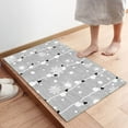thumbnail image 4 of Merry Chirstmas Kitchen Rugs Sets 2 Piece Floor Mats Cute Xmas Snowman Snowflake Snow Grey Doormat Non-Slip Rubber Backing Area Rugs Carpet Inside Door Mat Pad Sets-15.7" x 23.6"+15.7" x 47.2", 4 of 6