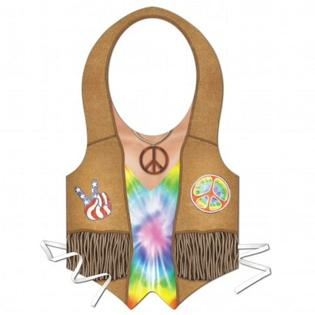 Tye Dye Plastic Hippie Vest