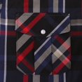 thumbnail image 4 of Camisa COEVALS CLUB para hombre, manga larga, estilo western, a cuadros, negro/rojo, talla M, 4 of 7