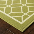 thumbnail image 3 of HomeRoots 507416 8 x 11 ft. Green Geometric Stain Resistant Indoor & Outdoor Rectangle Area Rug, 3 of 5