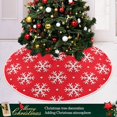 thumbnail image 6 of FMSHPON Christmas Snowflake Xmas Christmas Tree Skirt Stand Mat for Holiday Party Decoration Indoor Outdoor 36 inches, 6 of 6