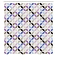 thumbnail image 3 of Ambesonne Geometric Shower Curtain, Retro Circles Leaf, 69"Wx75"L, Multicolor, 3 of 5