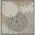 thumbnail image 2 of Nourison Aloha Floral Natural 5'3" x 5'3"square Area Rug, (5 Square), 2 of 9