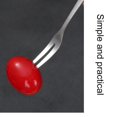 thumbnail image 4 of Tenedor de postre de fruta para cena, tenedor de fruta largo, vajilla, suministros de cocina, acero inoxidable encantador, tenedor de fruta creativo, 4 of 4