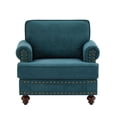 thumbnail image 3 of 38" Green Chenille - Comfortable Single Seat - Primary Living Space - Low - Maintenance Design, 3 of 4