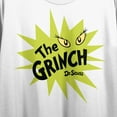 thumbnail image 2 of The Grinch Dr. Seuss Grinch Eyes Women's White Cropped Tee-Small, 2 of 4