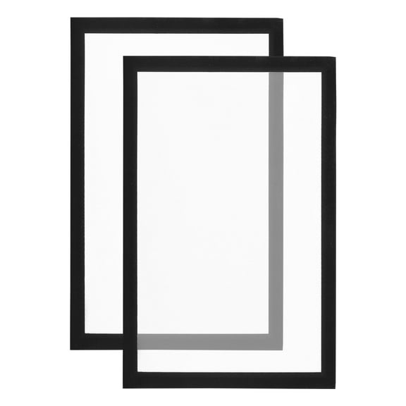 Uxcell Magnetic Sign Holder 8.5 x 11, 2 Pack Magnetic Display Frame A4 Magnetic Picture Frame for Refrigerator, Black