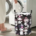 thumbnail image 6 of Large Laundry Basket with Handle, Kuromi and My Melody Collapsible Laundry Hamper, Dirty Clothes Storage Basket for Living Room, Bathroom, Bedroom, College Dorm, 6 of 7