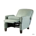 thumbnail image 4 of 14 Karat Home Genuine Leather Recliner Cigar Chair Modern Retro Armchair Birch Wood Legs Nail Head Trim Bedroom Sage, 4 of 10