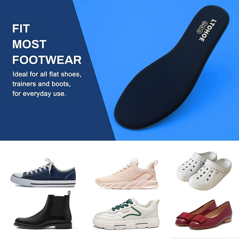 LTOHOE Memory Foam Insoles for Women, Replacement Shoe Inserts for