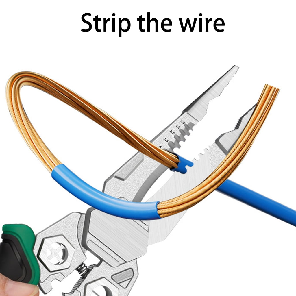 Multifunctional Wire Stripper With Voltages Tester And Accuracy Cutting Cable Cutter Stripper For Electrical Work