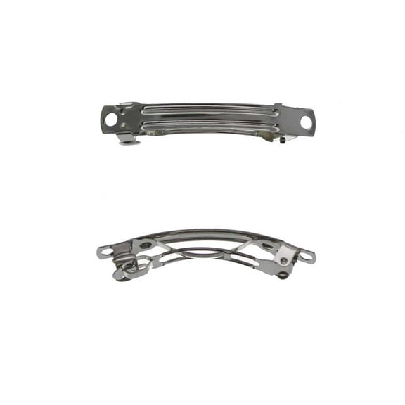 HBC French Hair Barrette Metal Hair Clips- 50mm (2 Inch) - 24 Pack