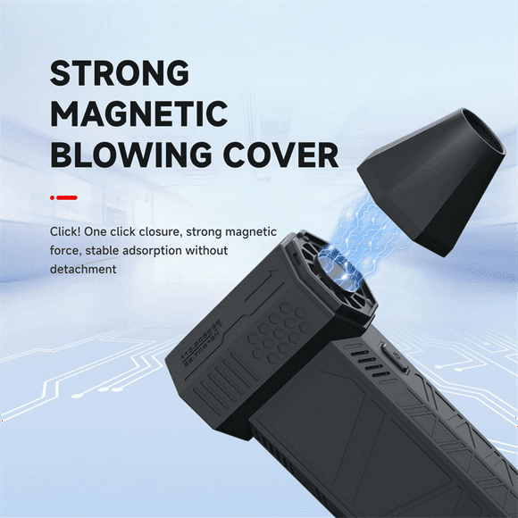 Powerful Compressed Air Duster-Adjustable 130000RPM -Reusable No Canned Air Duster Can for Computer Keyboard, Car, Home.