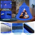 thumbnail image 5 of G TALECO GEAR Metal Swing Set with Play Tent Swing Chair, Outdoor Indoor Sensory Swings for Autism Kids and Adults, 330 lbs, Blue, 5 of 9
