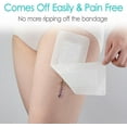 thumbnail image 4 of 10 Pcs Waterproof Adhesive Island Dressing 4"x10" for Post Knee Replacement Hip Surgery Shower Protector Bandage Surgical Incision Wounds Cover Breathable Bordered Gauze, 4 of 7