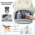 thumbnail image 2 of Baby Diaper Bag Backpack, Large Baby Bag with Bottle Holder, Stylish Diaper Backpacks for Travel, 2 of 7