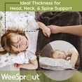 thumbnail image 6 of WeeSprout Mini Toddler Pillow for Kids Sleeping, Organic Cotton Shell & Pillowcase 18x13x3, 6 of 9
