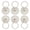 Antique White, variant on 6pcs Antique White Cabinet Knobs, Drop Ring Drawer Pulls Round Dresser Knobs Handles with Screws, Vintage Drawer Knobs Pulls Handles Hardware for Kitchen Cupboard Vanity Nightstand