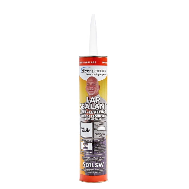 Sellador Dicor 501LSW EPDM autonivelante blanco 305 ml