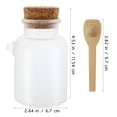 thumbnail image 4 of Frasco vacío de 200 g de sales de baño en polvo de plástico ABS con tapón de madera y cuchara., 4 of 7