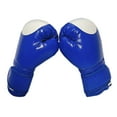 thumbnail image 3 of Guantes de boxeo shamjiam Guantes de entrenamiento kickboxing cómodos largos Correa para muñeca resistentes saco Azul 10oz, 3 of 8