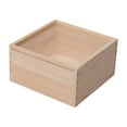 thumbnail image 1 of Siruishop Wooden Box DIY Unfinished Wood Storage Gift Box Decorative Storage Container 15cmx15cmx10cm, 1 of 8